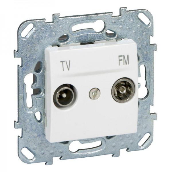  Механизм розетки TV-FM 1-м СП Unica бел. SchE MGU5.451.18ZD 