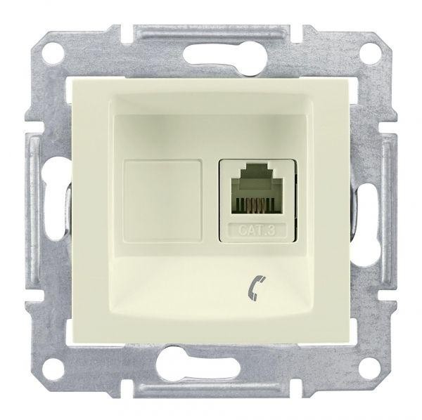  Механизм розетки телеф. 1-м СП Sedna RJ11 беж. SchE SDN4101147 