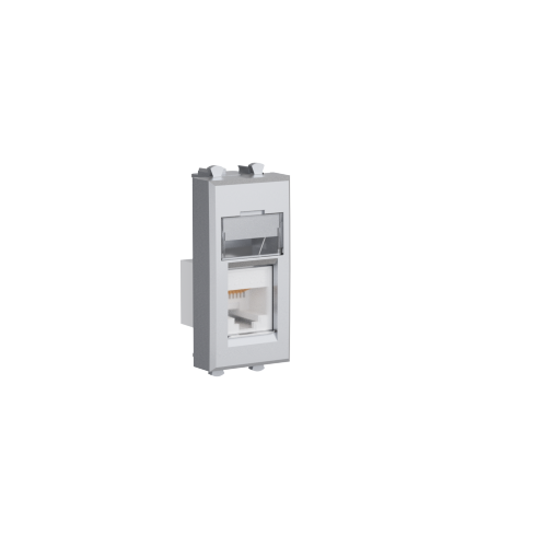  Розетка компьютерная 1мод. кат.5e RJ-45 Avanti "Закаленная сталь" модульная DKC 4404461 