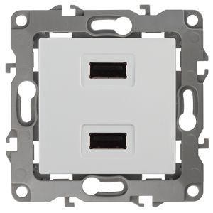  Устройство зарядное USB 12-4110-01 5В-2100мА бел. ЭРА Б0027491 