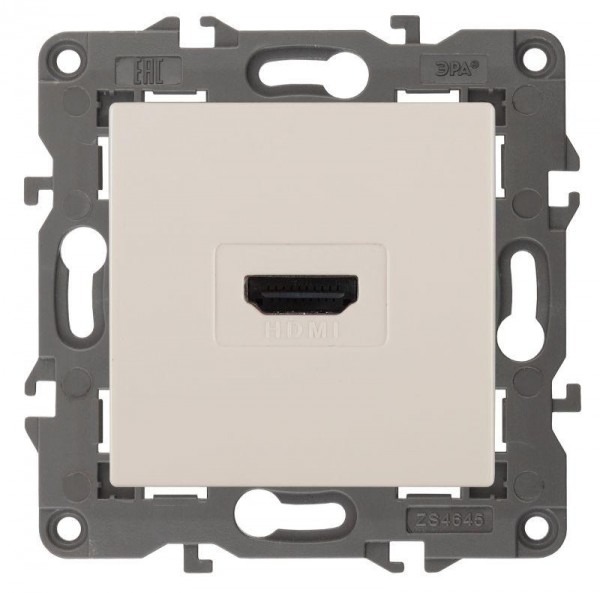  Розетка 14-3114-02 HDMI Elegance сл. кость ЭРА Б0034333 