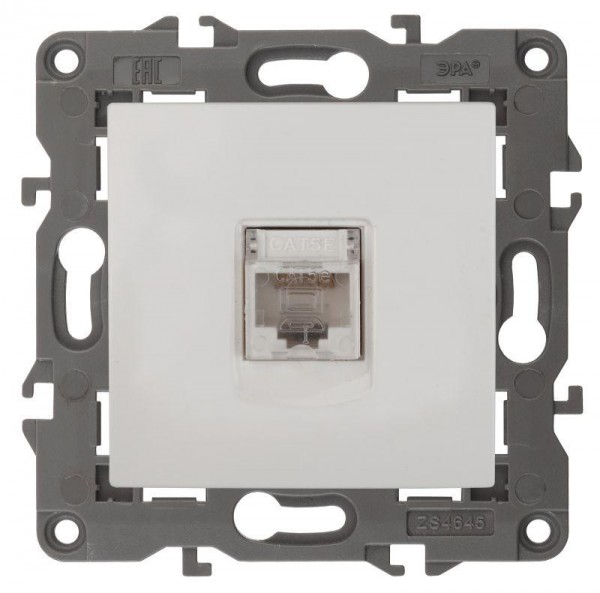  Розетка 14-3107-01 RJ45 Elegance бел. ЭРА Б0034302 