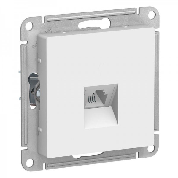  Механизм розетки телефонной 1-м СП AtlasDesign RJ11 бел. SchE ATN000181 