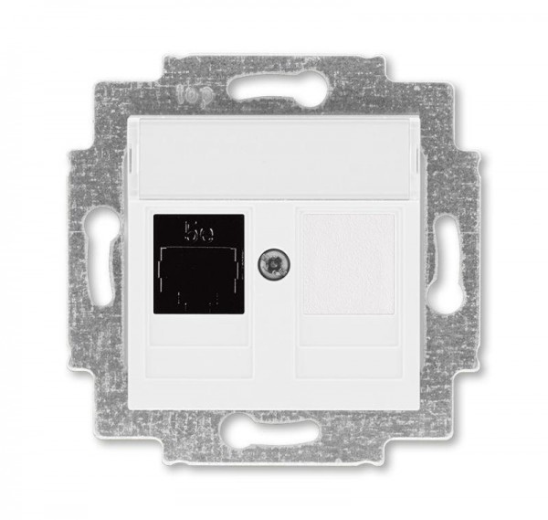  Розетка информационная Levit RJ45 кат. 5e и заглушка бел. ABB 2CHH295117A6003 