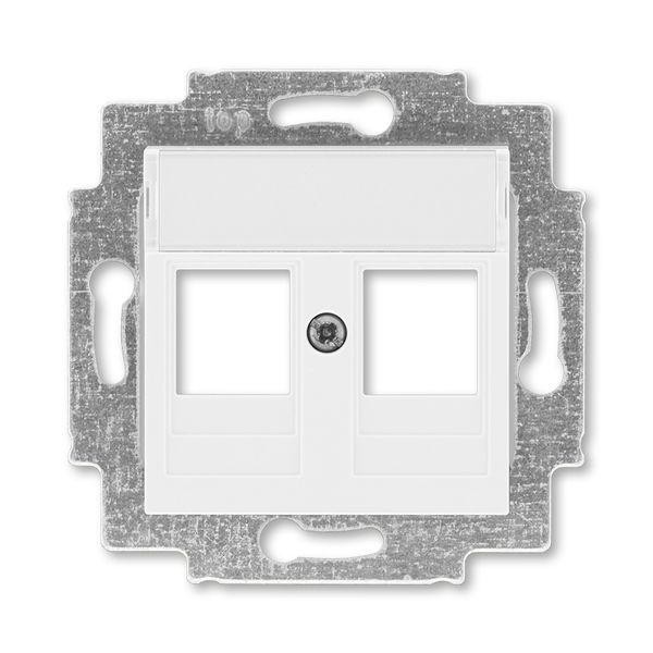  Накладка с суппортом Levit для информационных разъемов бел. ABB 2CHH291018A4003 