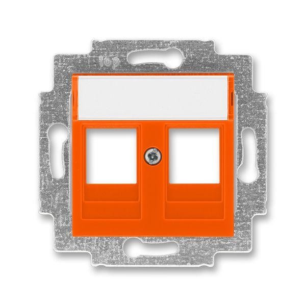  Накладка с суппортом Levit для информационных разъемов оранж. ABB 2CHH291018A4066 