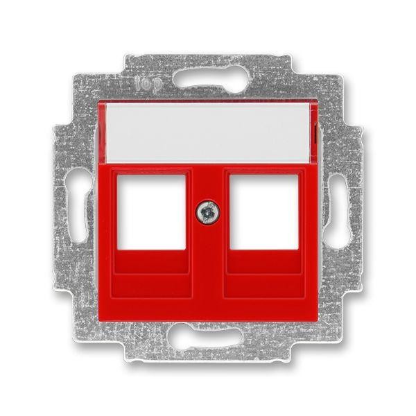  Накладка с суппортом Levit для информационных разъемов красн. ABB 2CHH291018A4065 