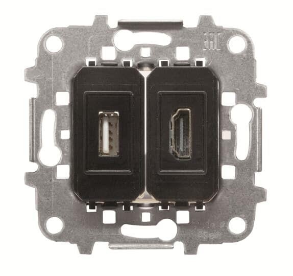  Механизм разъема HDMI+USB БВК ABB 2CLA815568A1001 