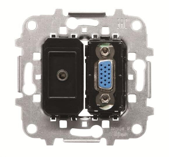  Механизм разъема VGA+minijack ABB 2CLA815554A1001 