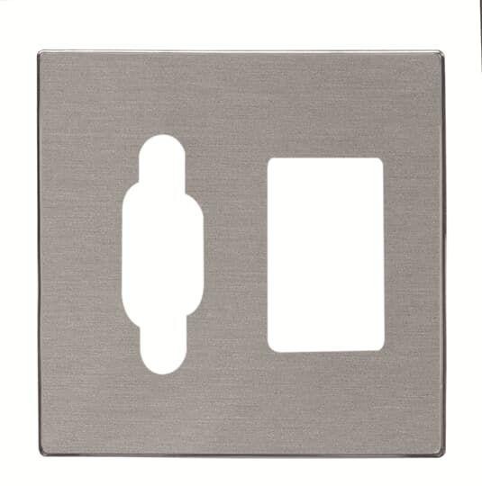  Накладка для механизма VGA+mj3.5мм SKY сталь ABB 2CLA855540A1401 
