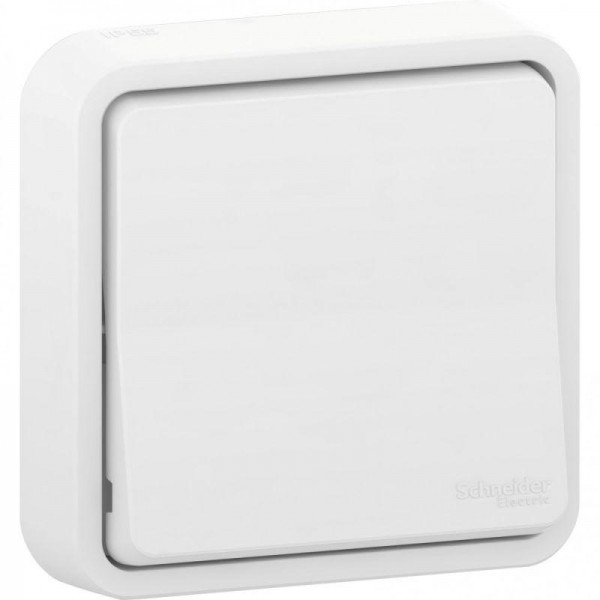  Переключатель 1-кл. СП Mureva Styl 10А IP55 (сх. 6) в сборе бел. SchE MUR39721 