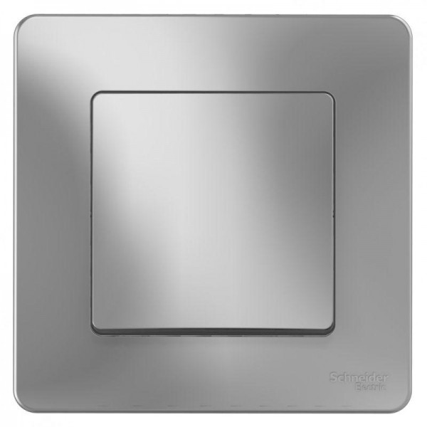  Переключатель 1-кл. СП Blanca 10А IP20 (сх. 6) 250В алюм. SchE BLNVS010603 