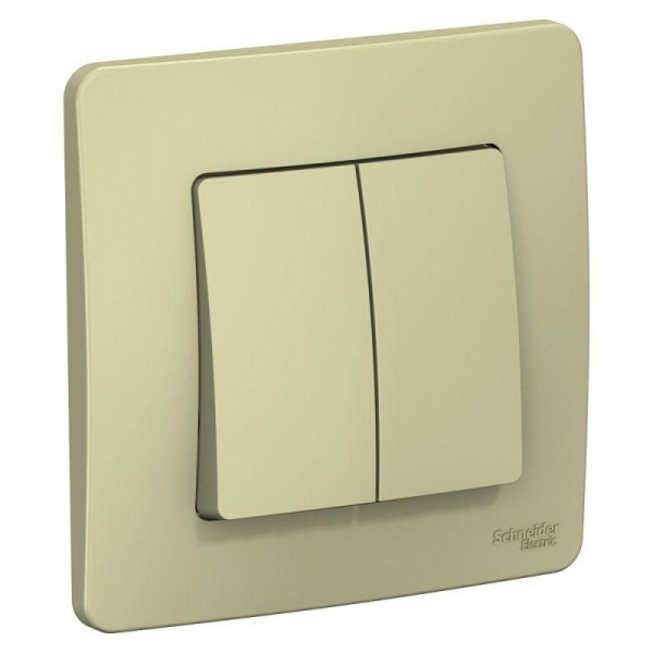  Выключатель 2-кл. СП Blanca 10А IP20 (сх. 5) 250В беж. SchE BLNVS010507 