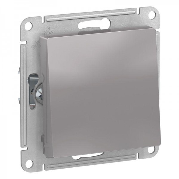  Механизм переключателя 1-кл. СП AtlasDesign 10А IP20 (сх. 6) 10AX алюм. SchE ATN000361 