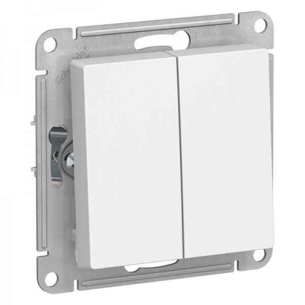  Механизм выключателя 2-кл. СП AtlasDesign 10А IP20 (сх. 5) 10AX бел. SchE ATN000151 