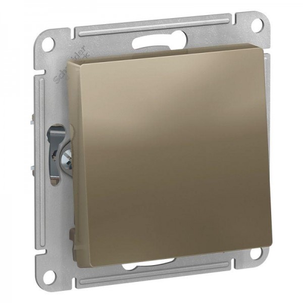  Механизм переключателя 1-кл. СП AtlasDesign 10А IP20 (сх. 6) 10AX шампань SchE ATN000561 