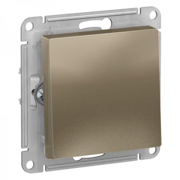  Механизм выключателя 1-кл. СП AtlasDesign 10А IP20 (сх. 1) 10AX шампань SchE ATN000511 