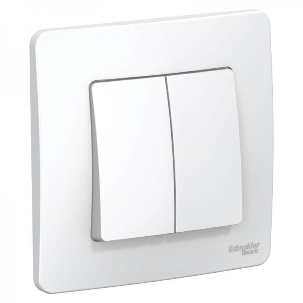  Выключатель 2-кл. СП Blanca 10А IP20 (сх. 5) 250В бел. SchE BLNVS010501 
