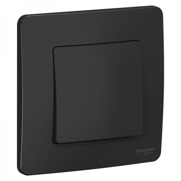  Выключатель 1-кл. СП Blanca 10А IP20 (сх. 1) 250В антрацит SchE BLNVS010106 