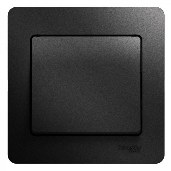  Выключатель 1-кл. СП Glossa 10А IP20 (сх. 1) 10AX в сборе антрацит SchE GSL000712 
