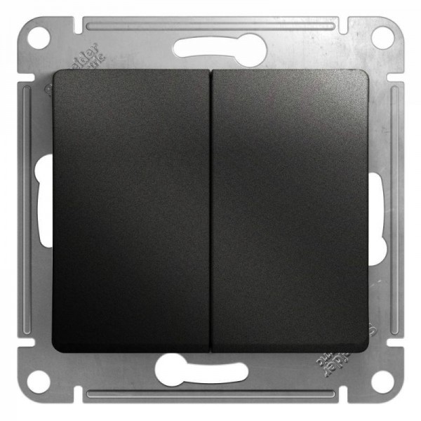  Механизм выключателя 2-кл. СП Glossa 10А IP20 (сх. 5) 10AX антрацит SchE GSL000751 