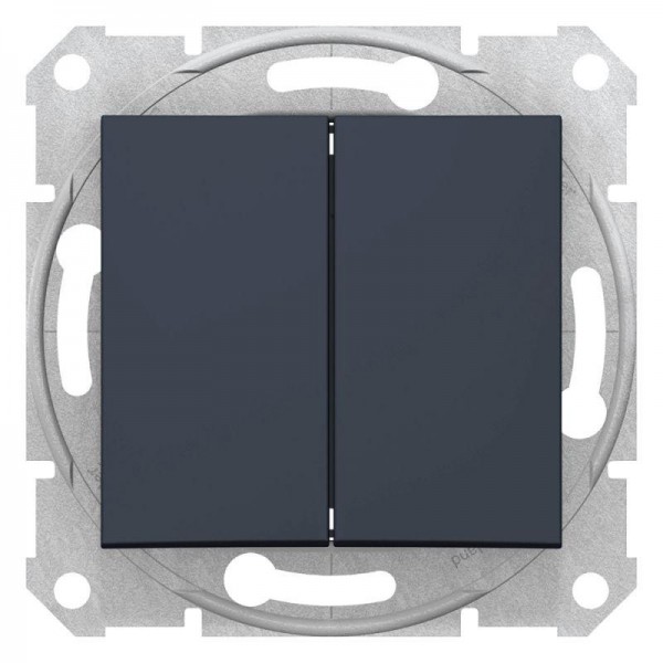  Выключатель 2-кл. СП Sedna 10А IP20 (сх. 5) 250В графит SchE SDN0300170 