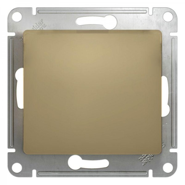  Механизм переключателя 1-кл. СП Glossa 10А IP20 (сх. 6) 10AX титан SchE GSL000461 