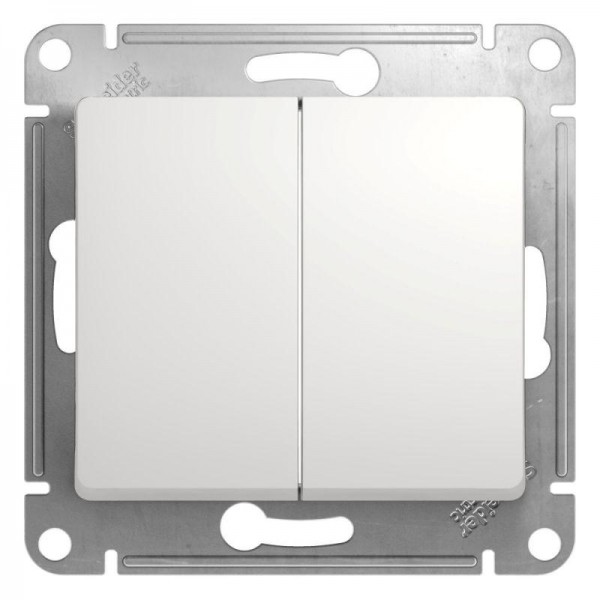 Механизм переключателя 2-кл. СП Glossa 10А IP20 (сх. 6/2) 10AX бел. SchE GSL000165 
