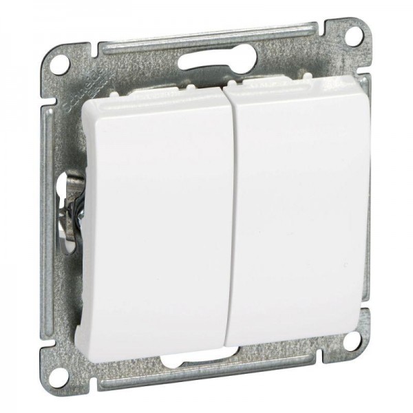  Механизм выключателя 2-кл. СП Glossa 10А IP20 (сх. 5) 10AX бел. SchE GSL000151 