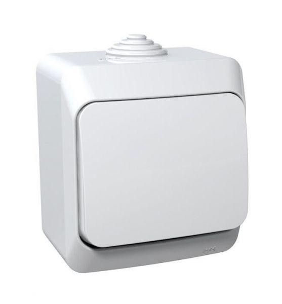  Переключатель 1-кл. ОП Этюд 10А IP44 10AX бел. SchE BA10-046B 