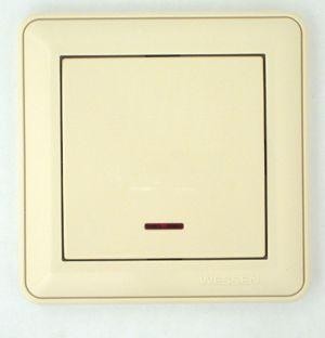  Механизм выключателя 1-кл. СП W59 16А IP20 с подсветкой сл. кость SchE VS116-153-2-86 