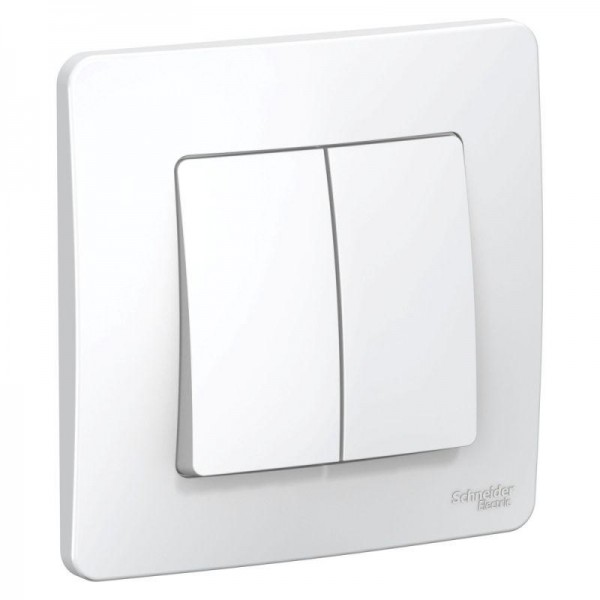  Переключатель 2-кл. СП Blanca 10А IP20 (сх. 6+6) 250В бел. SchE BLNVS106601 