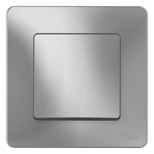  Выключатель 1-кл. СП Blanca 10А IP20 (сх. 1) 250В алюм. SchE BLNVS010103 