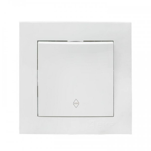  Выключатель проходной 1-кл. СП Валенсия 10А IP20 бел. PROxima EKF EWV10-025-10 