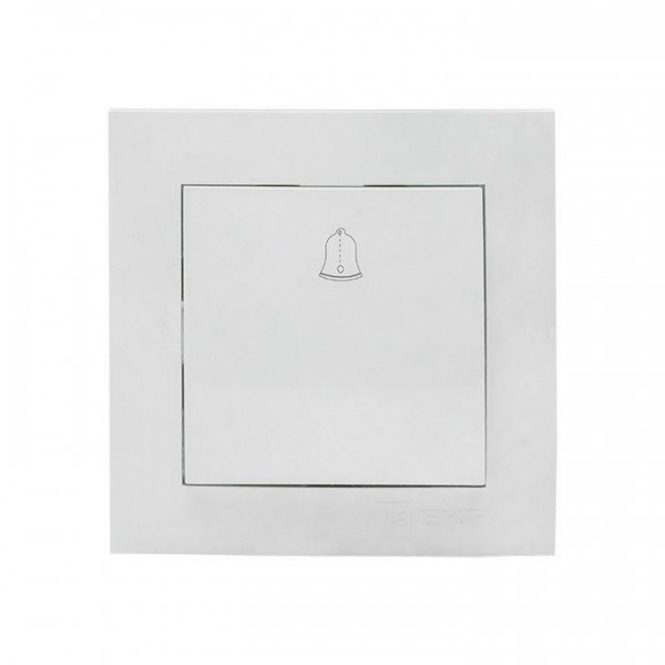  Кнопка звонка 1-кл. СП Валенсия 10А IP20 бел. PROxima EKF EWV10-026-10 