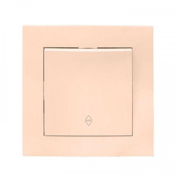  Выключатель проходной 1-кл. СП Валенсия 10А IP20 крем. PROxima EKF EWV10-025-20 
