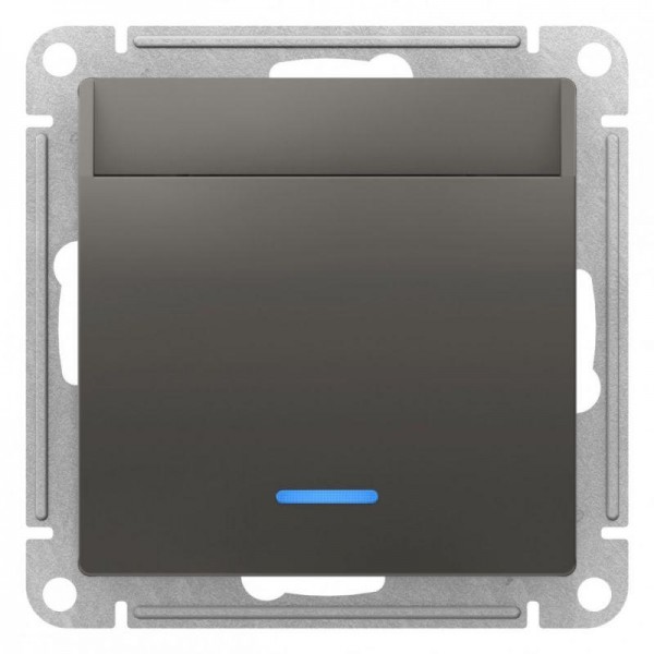  Механизм выключателя карточного СП AtlasDesign 10А IP20 без задержки времени сталь SchE ATN000967 