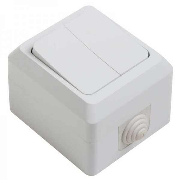  Выключатель влагозащищенный 2-кл. ОП 10А IP44 PROCONNECT 78-0514 
