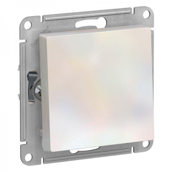  Механизм выключателя 1-кл. СП AtlasDesign 10А IP20 (сх. 1) 10AX с самовозвратом жемчуж. SchE ATN000415 