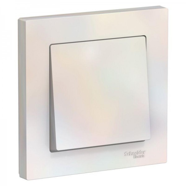  Выключатель 1-кл. СП AtlasDesign 10А IP20 (сх. 1) 10AX в сборе жемчуж. SchE ATN000412 