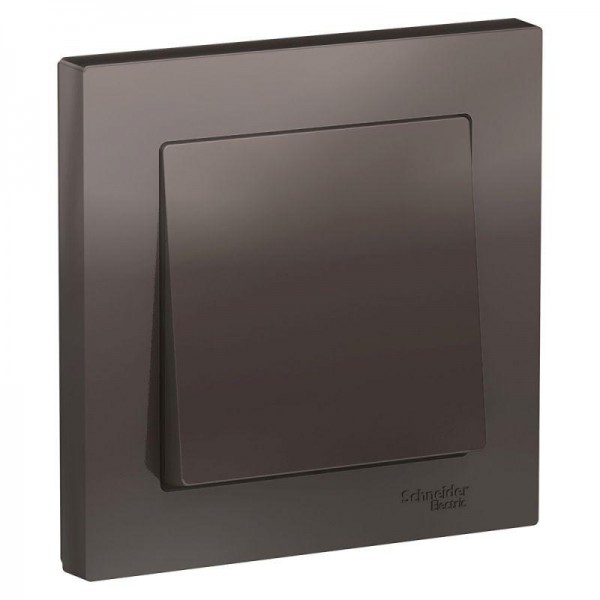  Выключатель 1-кл. СП AtlasDesign 10А IP20 (сх. 1) 10AX в сборе мокко SchE ATN000612 