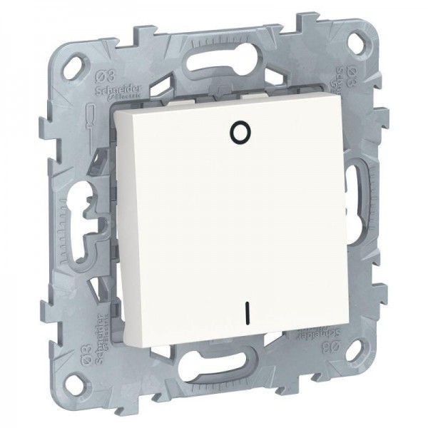  Механизм выключателя 1-кл. 2п 2мод. СП Unica New IP21 (сх. 2) 250В 16AX бел. SchE NU526218 