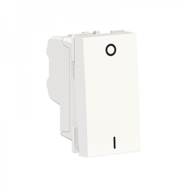 Выключатель 1-кл. 2п 1мод. СП Unica Modular IP21 (сх. 2) 250В 16AX бел. SchE NU316218 