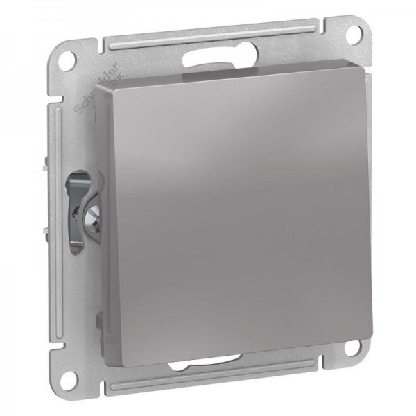  Механизм выключателя 1-кл. СП AtlasDesign 10А IP20 (сх. 1) 10AX с самовозвратом алюм. SchE ATN000315 