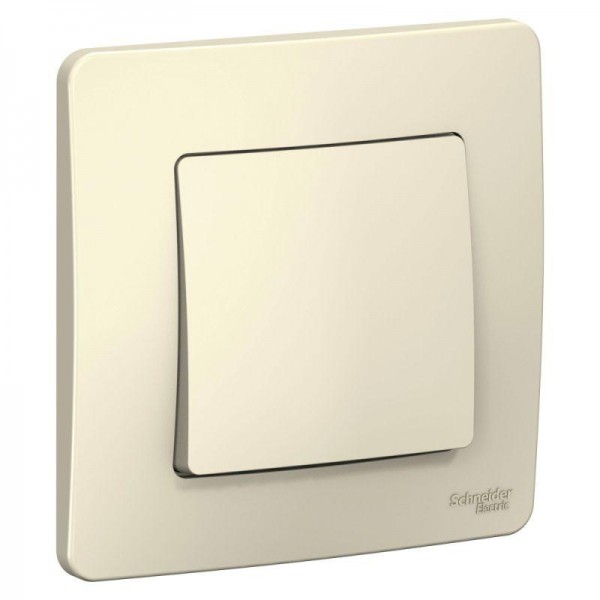  Выключатель 1-кл. СП Blanca 10А IP20 (сх. 1) 250В молочн. SchE BLNVS010102 
