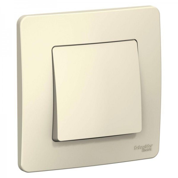  Выключатель 1-кл. СП Blanca 6А IP20 (сх. 1) 250В молочн. SchE BLNVS006102 