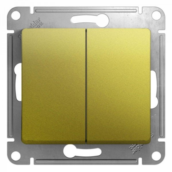  Механизм переключателя 2-кл. СП Glossa 10А IP20 (сх. 6) 10AX фисташк. SchE GSL001065 
