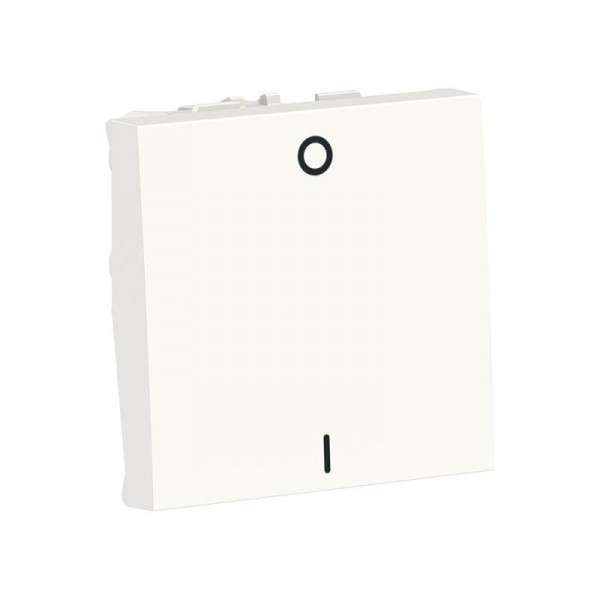  Выключатель 1-кл. 2п 2мод. СП Unica Modular IP21 (сх. 2) 250В 16AX бел. SchE NU326218 