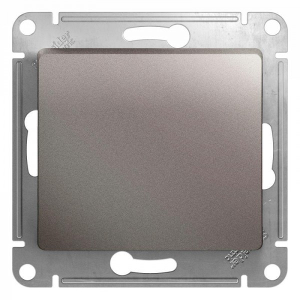  Механизм кнопки нажимного 1-кл. СП Glossa 10А IP20 (сх. 1) 10AX платина SchE GSL001215 
