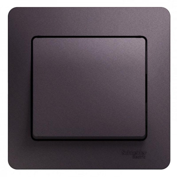  Выключатель 1-кл. СП Glossa 10А IP20 (сх. 1) 10AX в сборе сиренев. туман SchE GSL001412 
